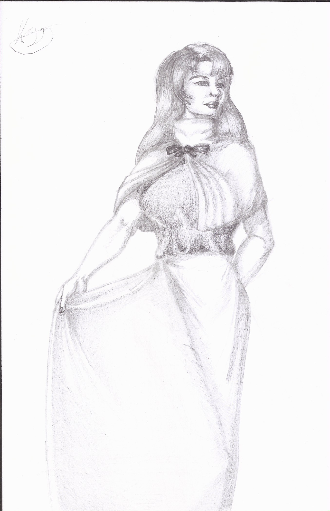 Vestido de seda