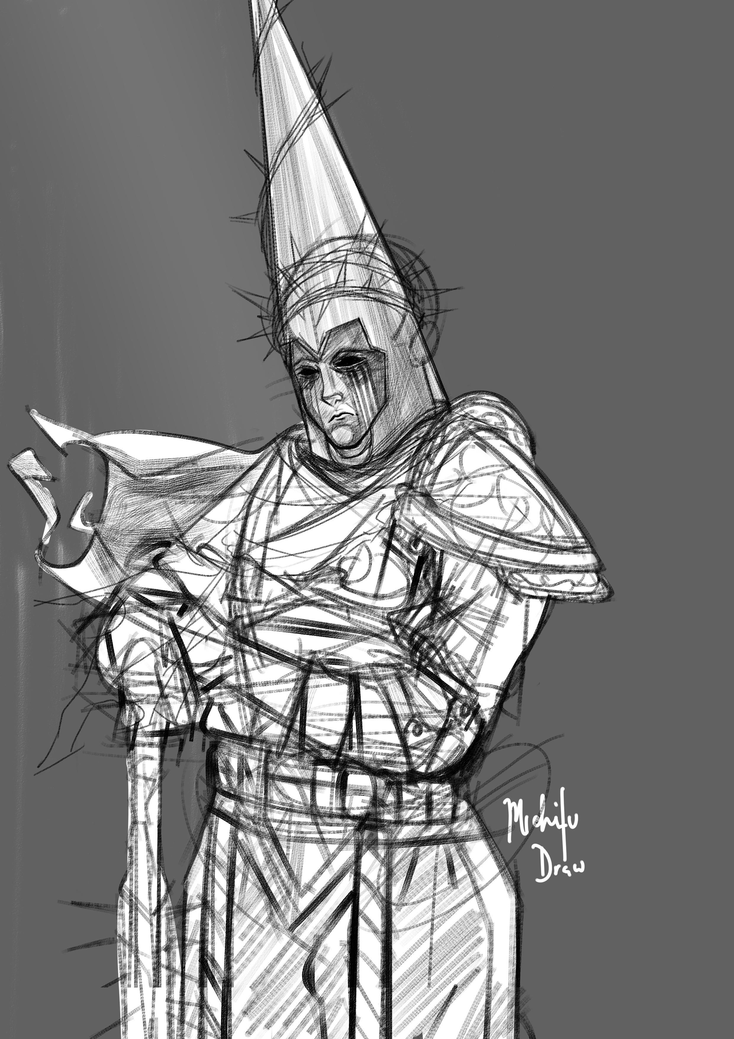    The Penitent One  Blasphemous  FAN ART  Sketching 