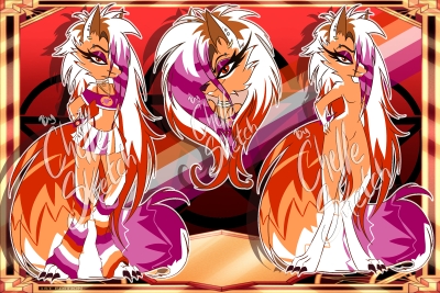 Myart - Lesbian Flag Hellhound